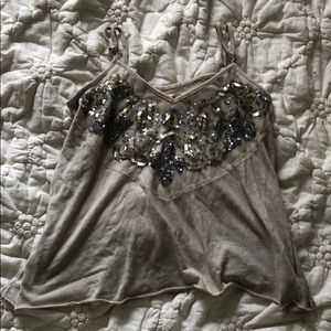 Sequined Tank Top, Hollister